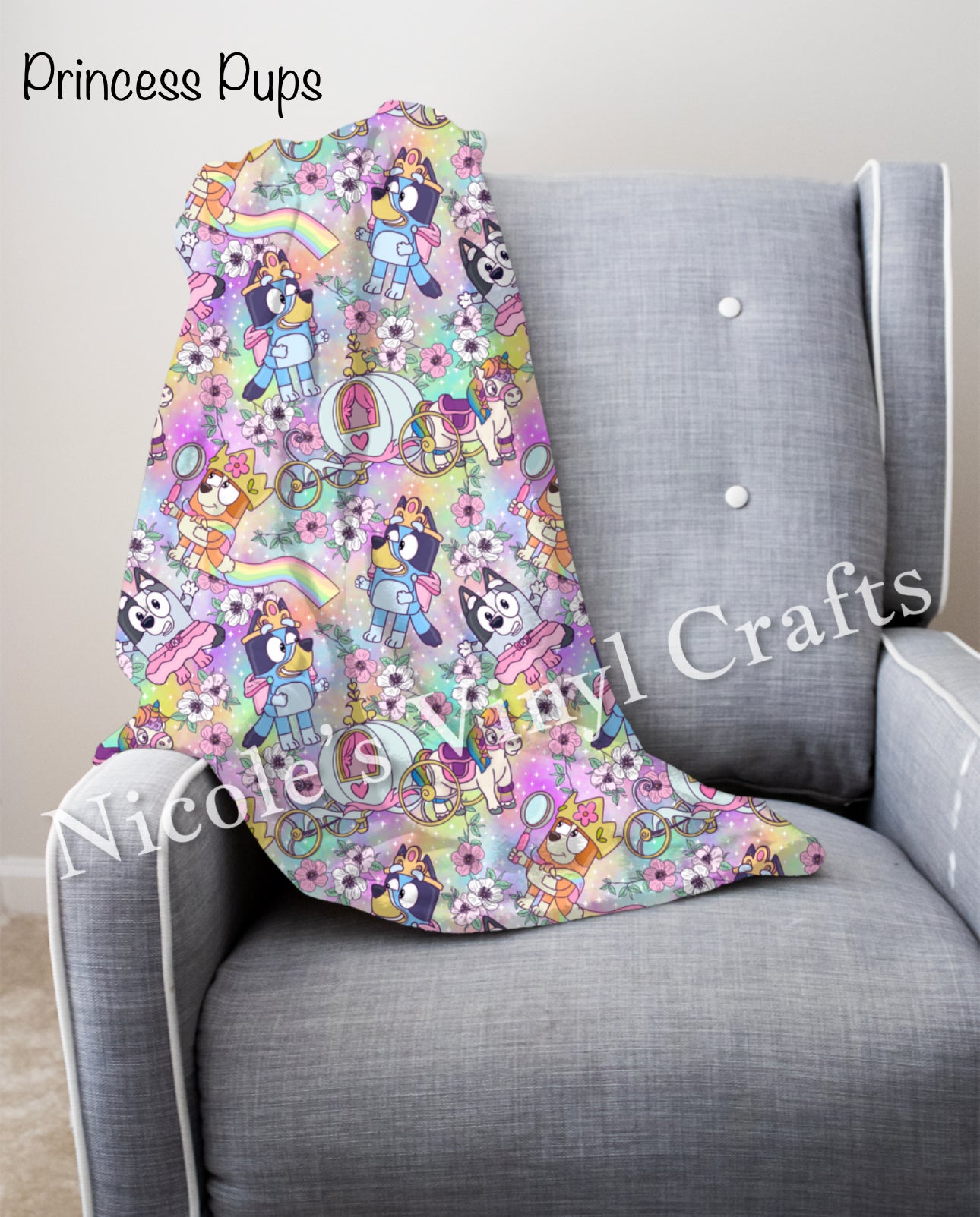 Blue Dog Minky Blanket