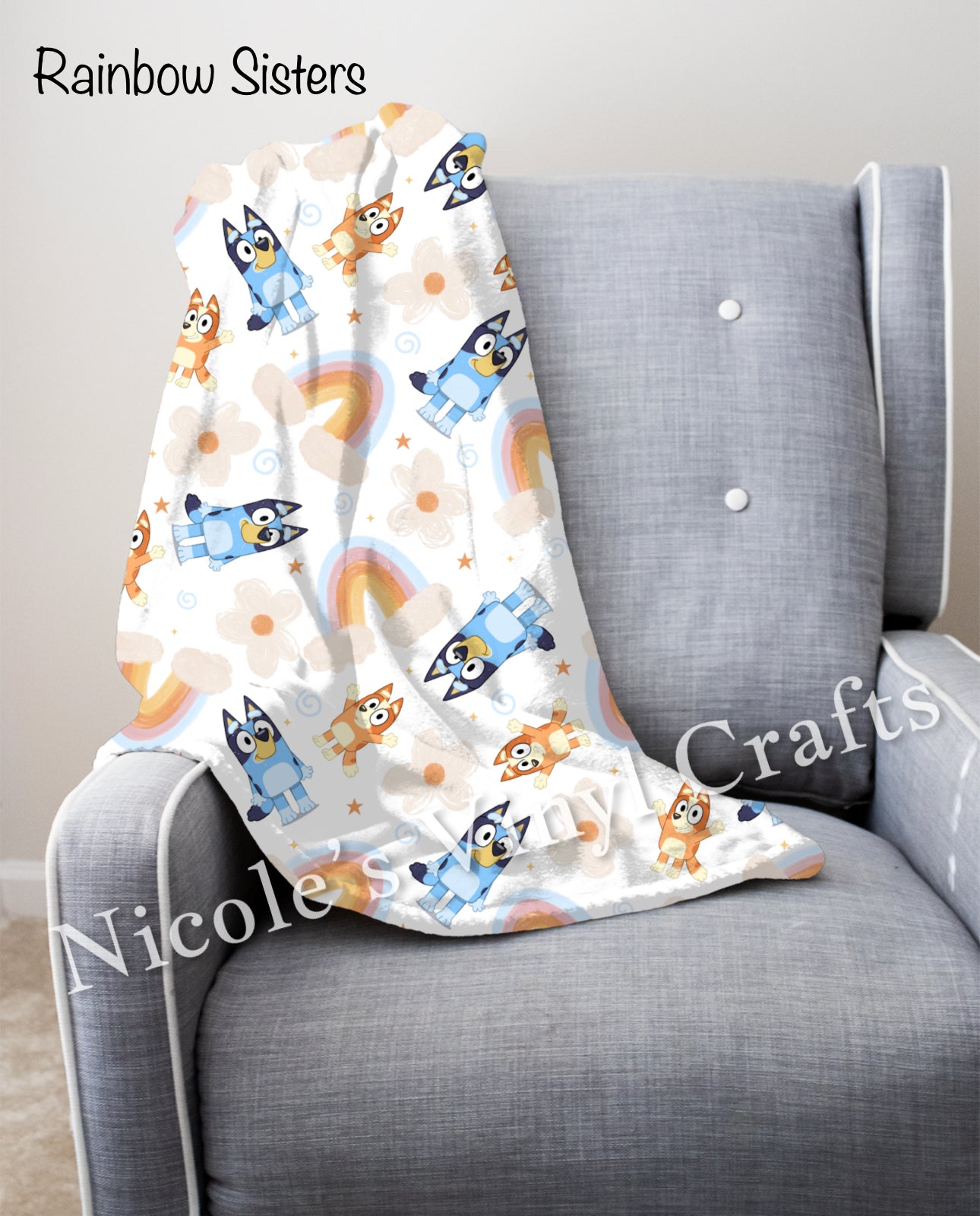 Blue Dog Minky Blanket