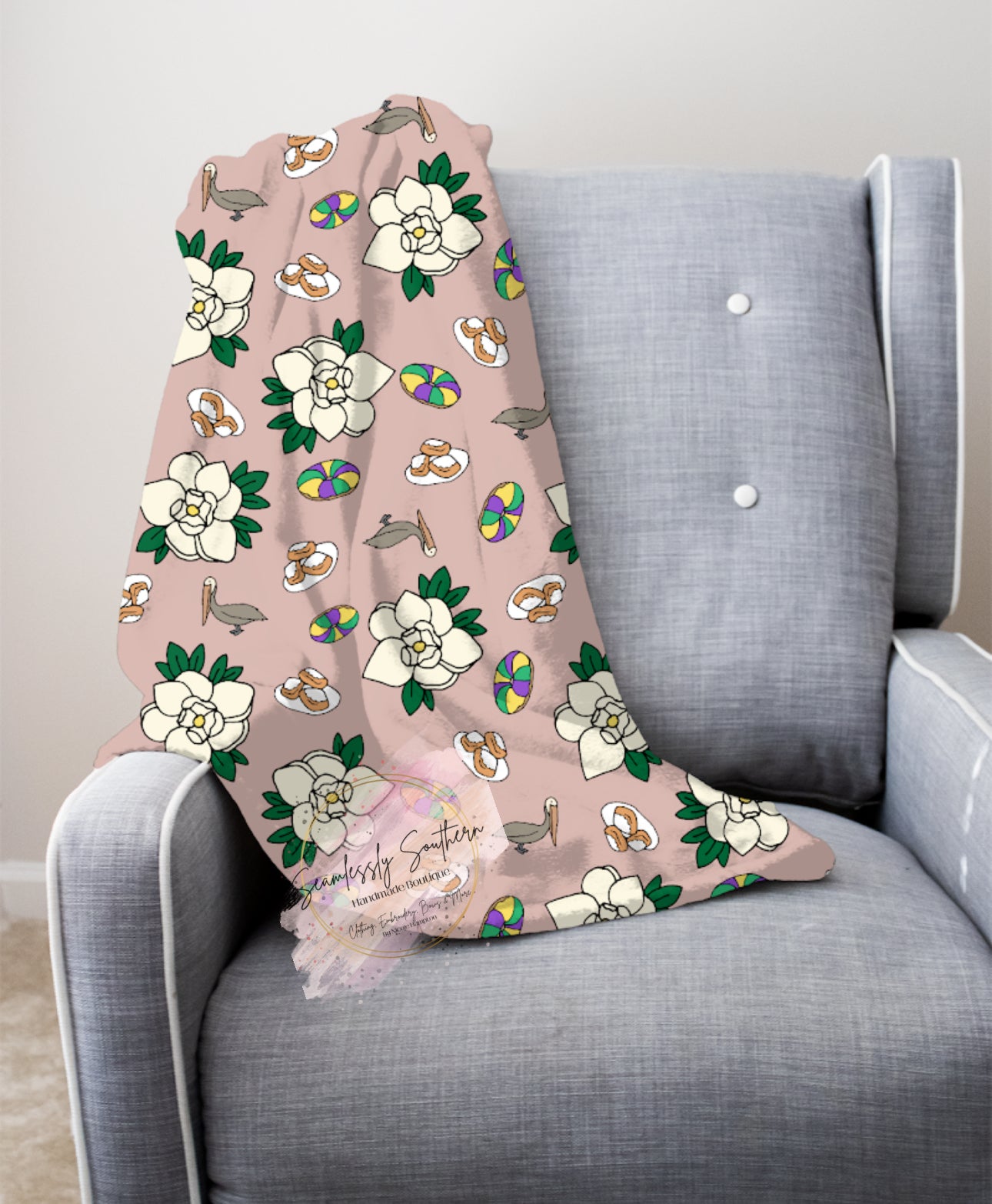 Southern Belle Minky Blanket
