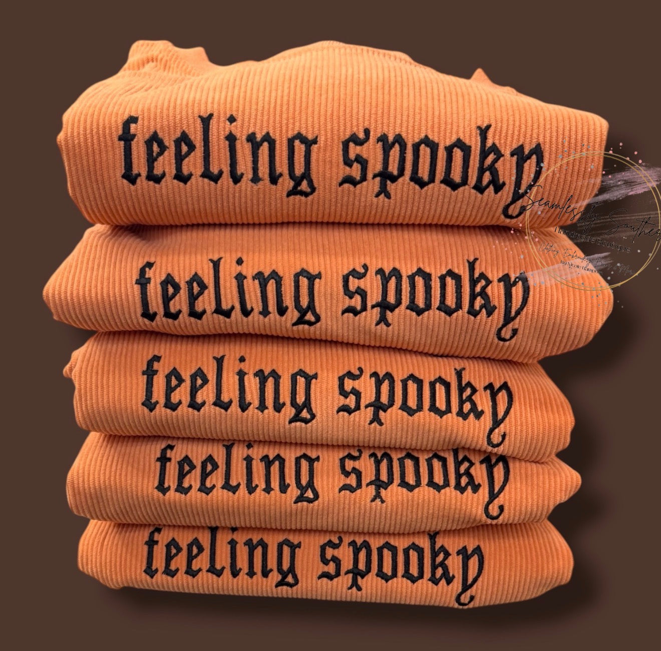 Feeling Spooky Corded Sweatshirt Oversized