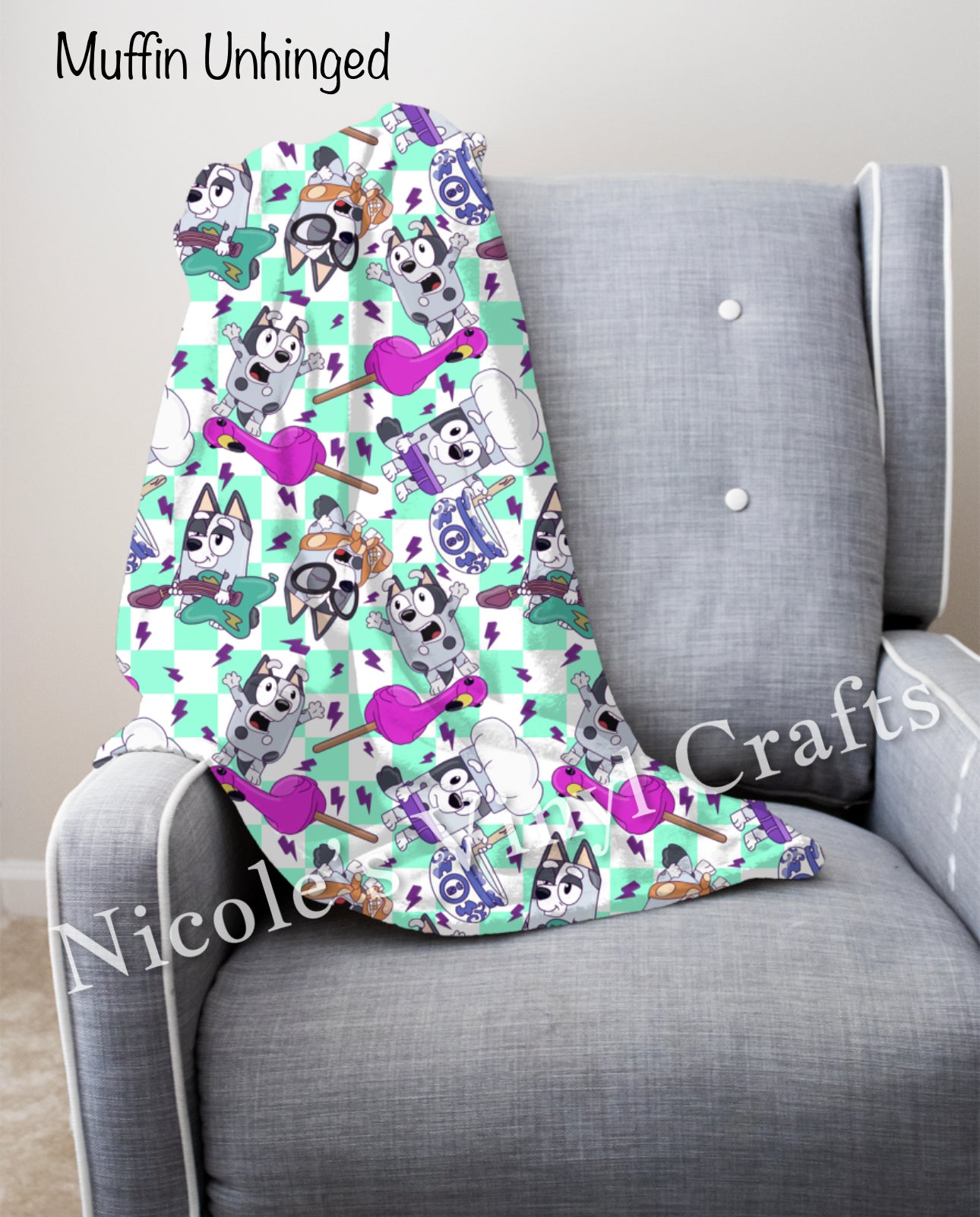 Blue Dog Minky Blanket
