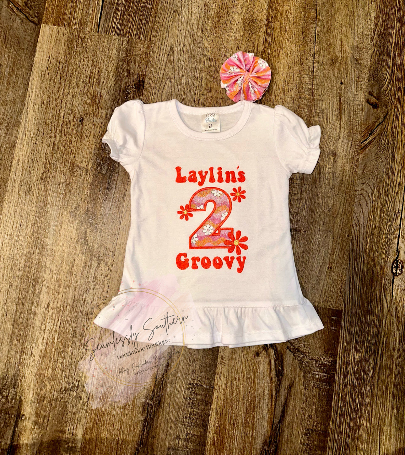 Two Groovy Embroidered Shirt