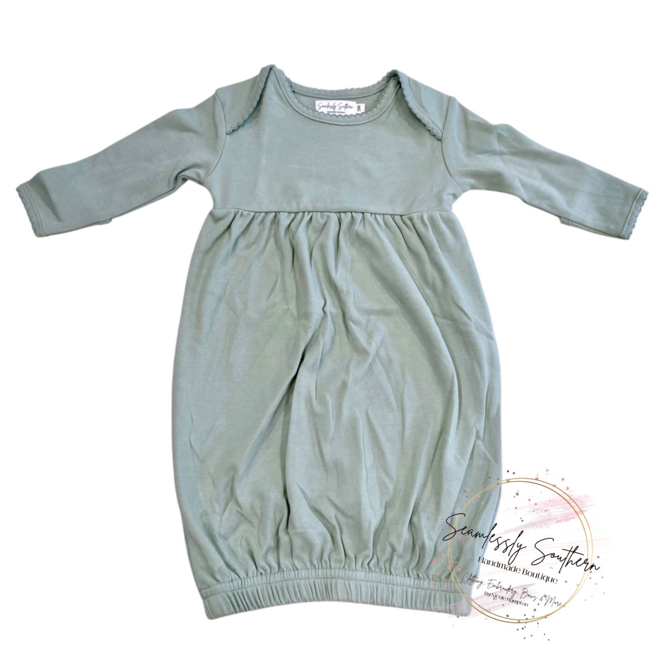 Picot Trim Gown