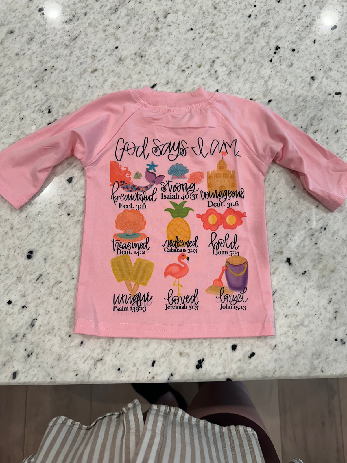 God Says I Am Girls Rashguard