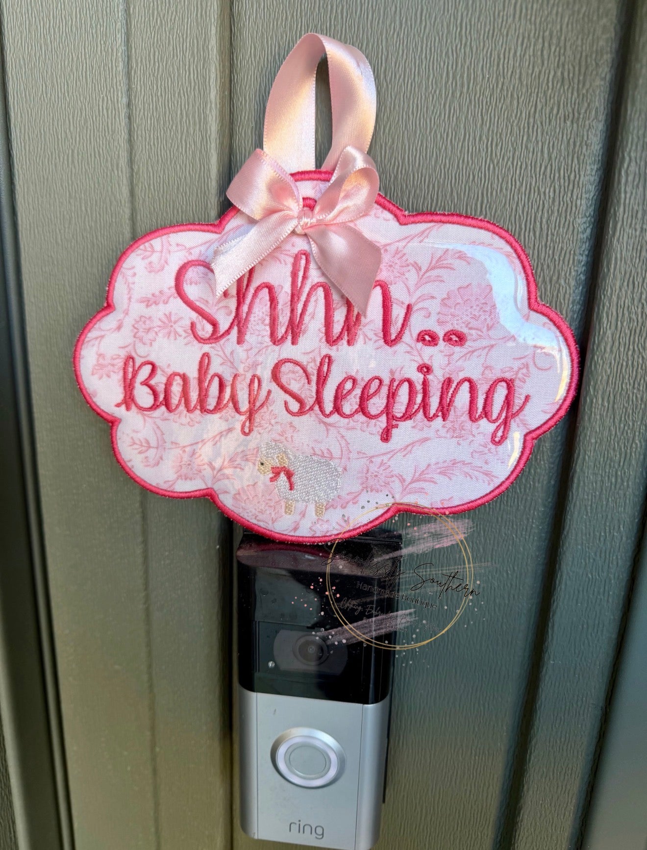 SHHH Baby Sleeping Door Sign