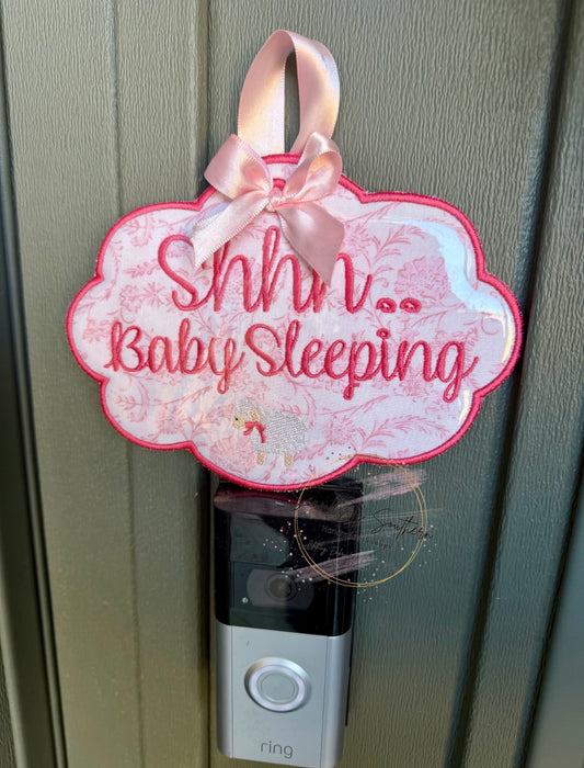 SHHH Baby Sleeping Door Sign
