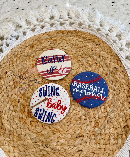 Baseball Game Day Buttons