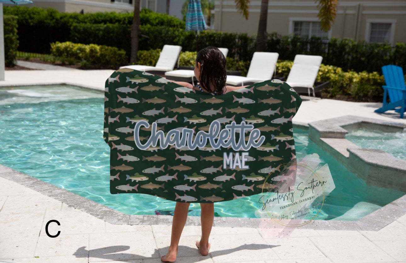 Personalized Boy Towels