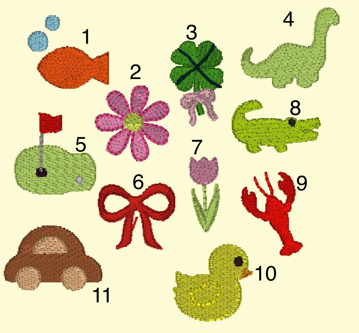 Personalized Embroidered Pacifier Clip