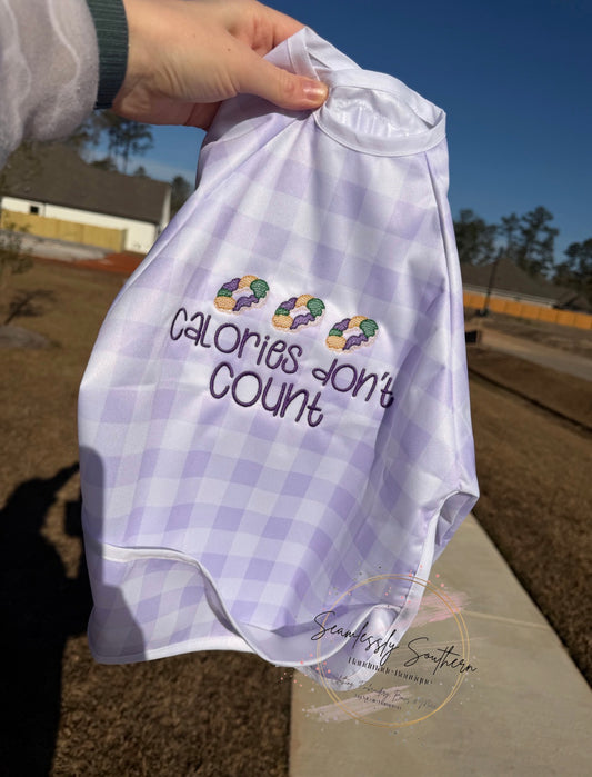 King Cake Calories Don’t Count Cover-All Bib