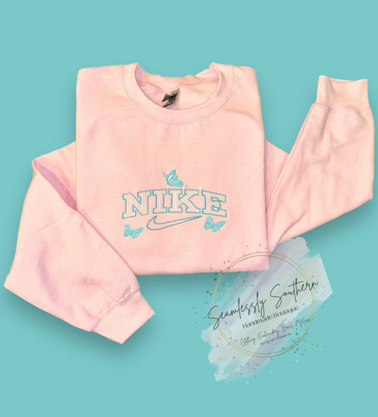 Nike Butterfly Embroidered Sweatshirt