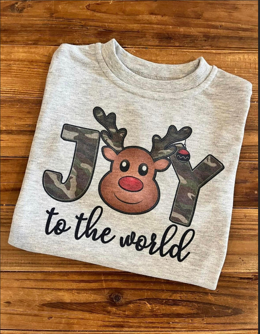 Joy to the World Camo Sweatshirt
