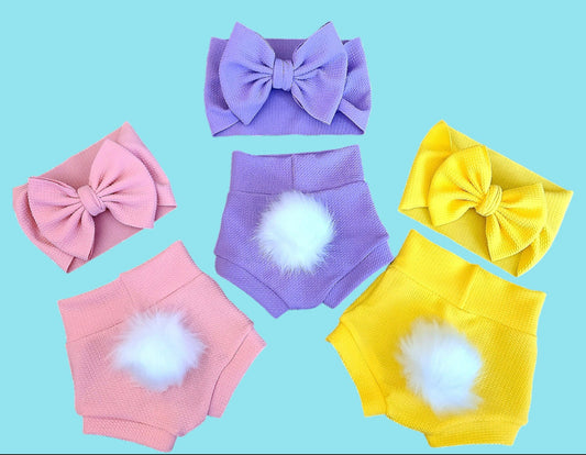 Bunny Easter Bummies, Pastel Bummies, Detachable tail