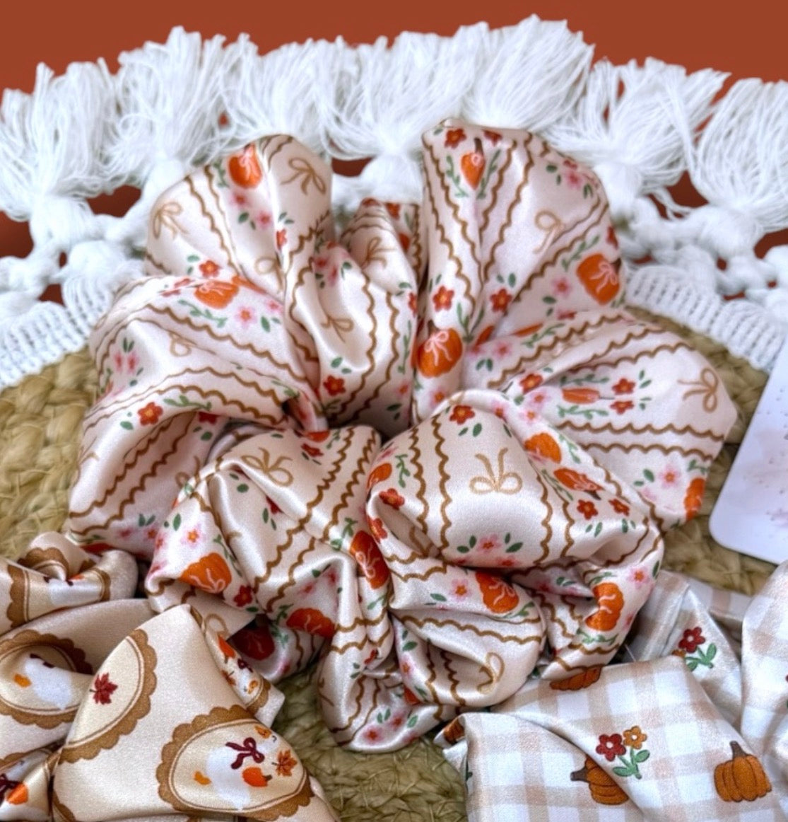 Fall Satin Scrunchies