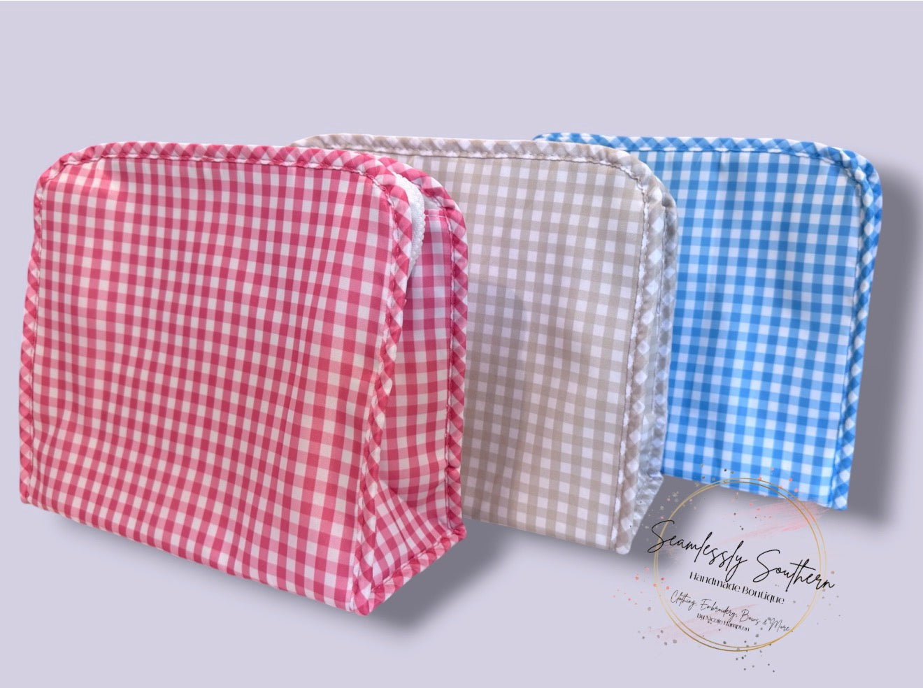 Dipes & Wipes Wipeable Gingham Bag