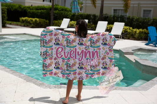 Personalized Famous Blue Dog Towels