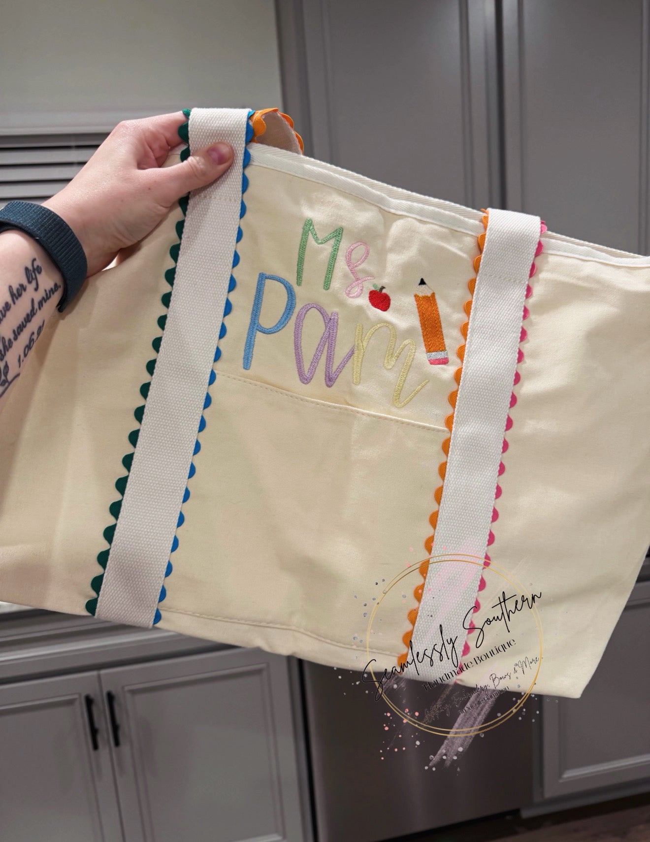 Teacher Canvas Tote