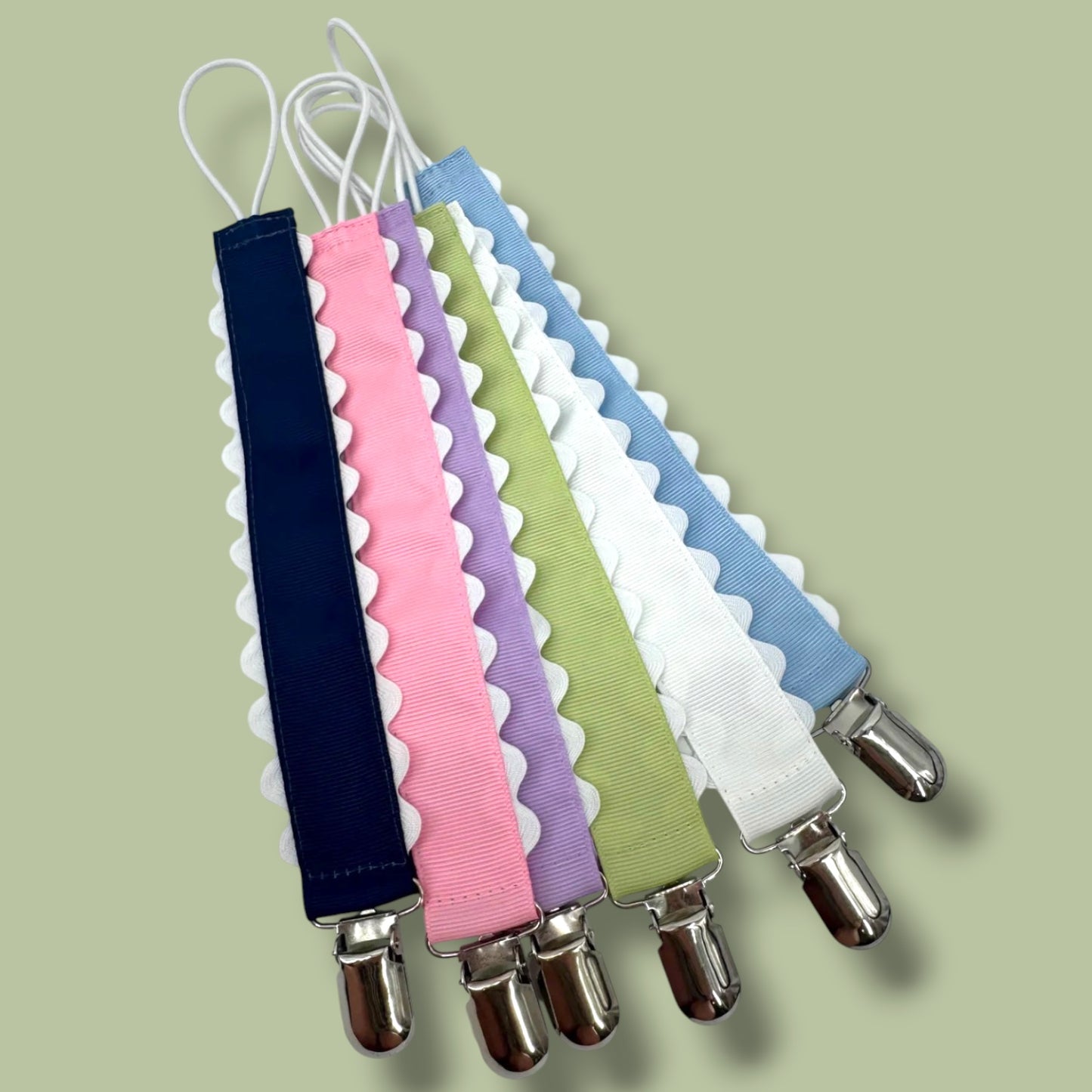 Personalized Embroidered Pacifier Clip