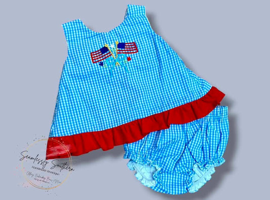 Girls Swing Back Patriotic Set
