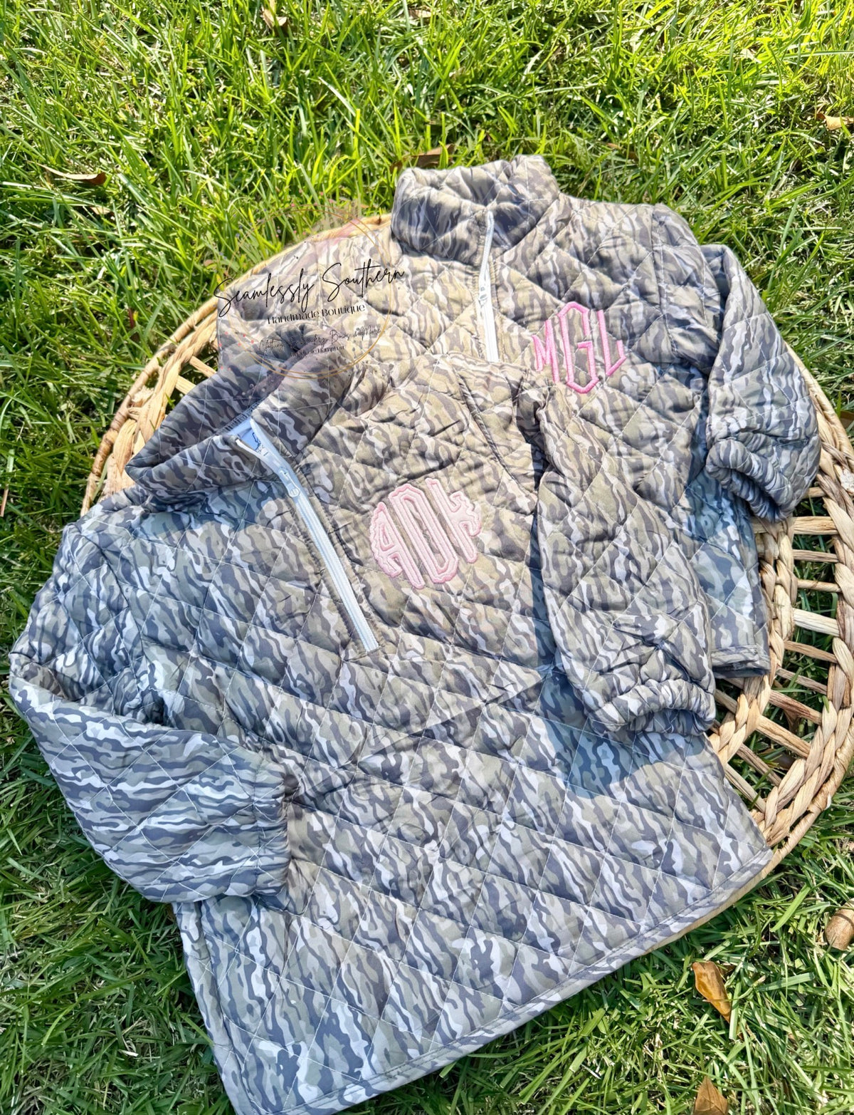 CAMO Quilted Quarter Zip PREORDER