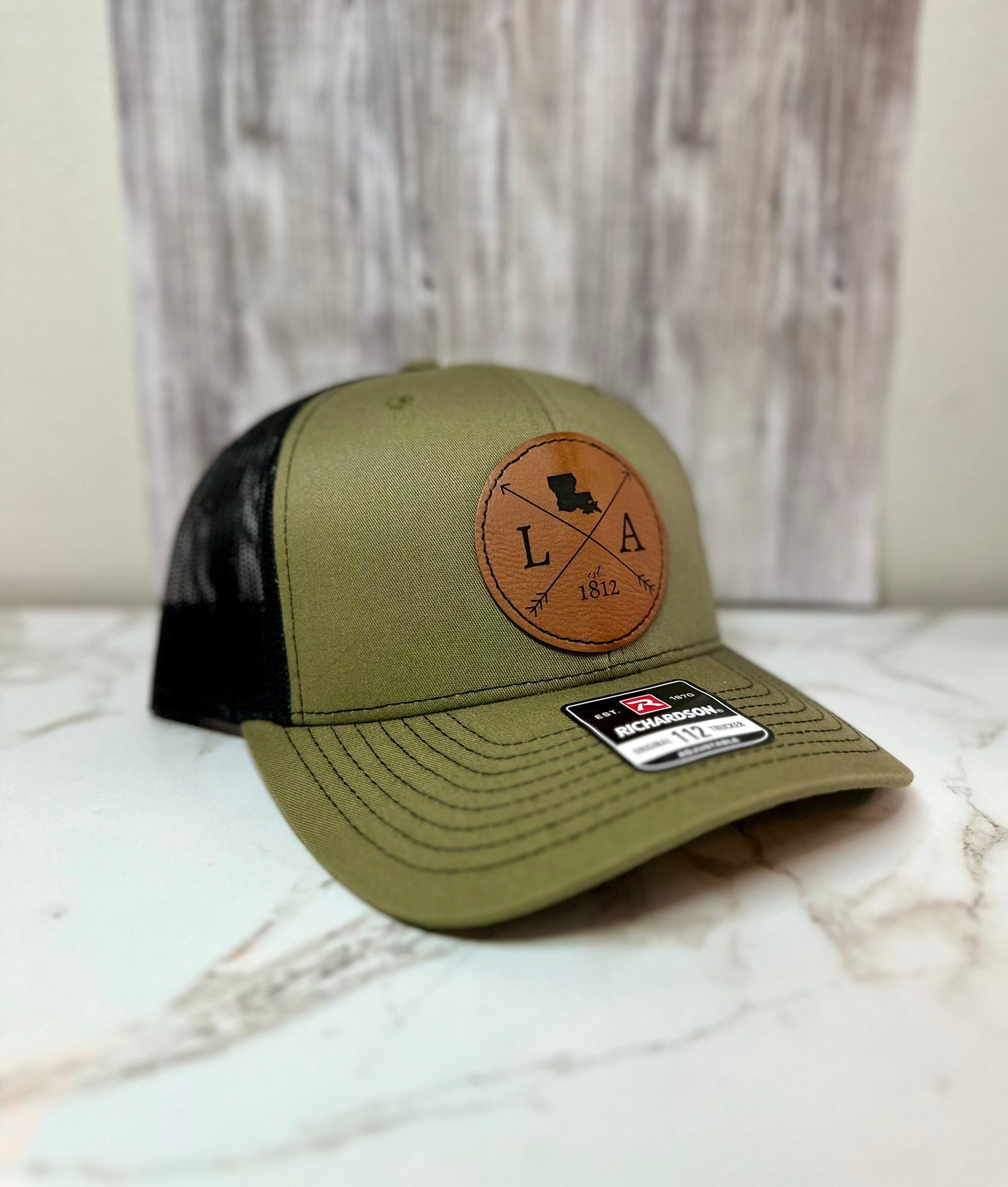 Louisiana Leather Patch Hat